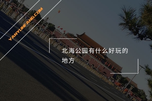 北海公园有什么好玩的地方？