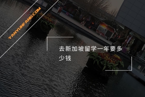 去新加坡留学一年要多少钱？