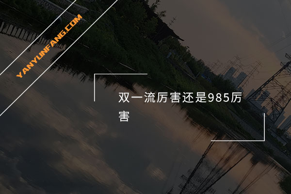 双一流厉害还是985厉害？