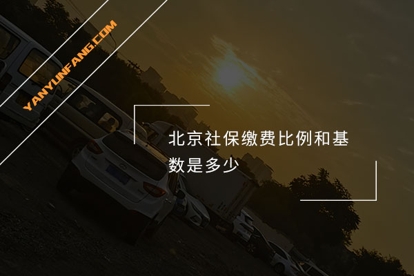 2024年北京社保缴费比例和基数是多少？