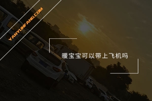 暖宝宝可以带上飞机吗？