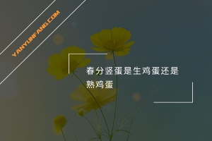 春分竖蛋是生鸡蛋还是熟鸡蛋？