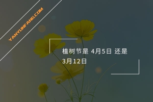 植树节是4月5日还是3月12日？